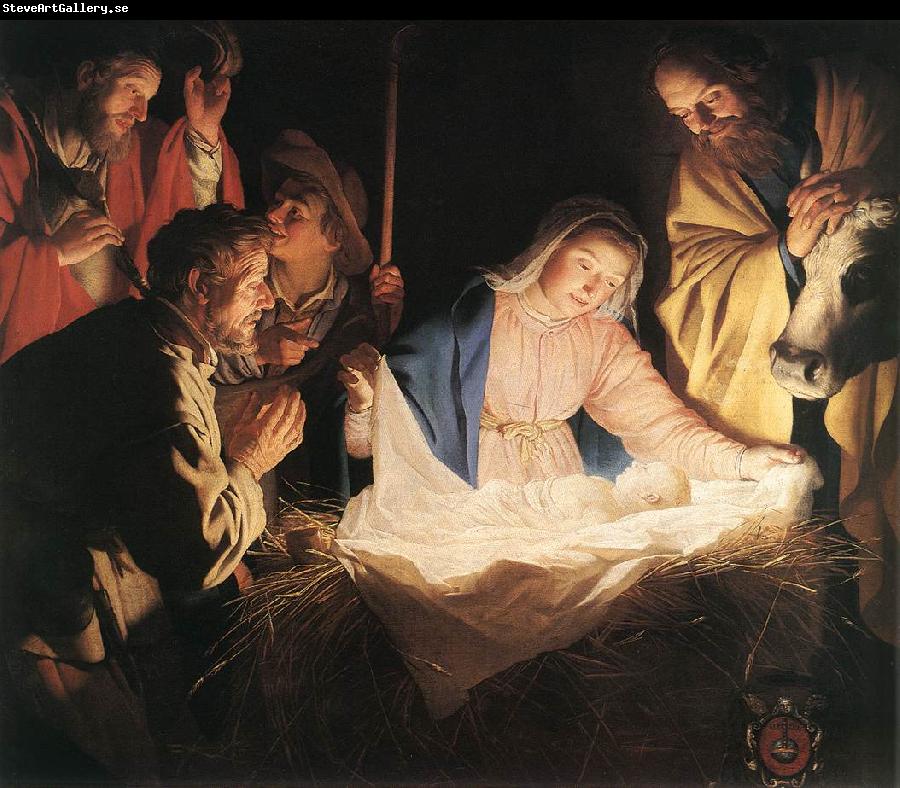 HONTHORST, Gerrit van Adoration of the Shepherds  sf